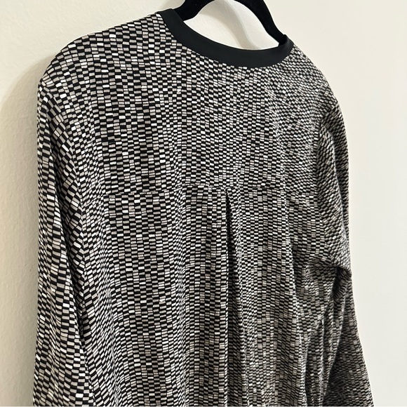 Vince Tunic Monochrome Long Sleeve Dress Size Small - Picture 6 of 11